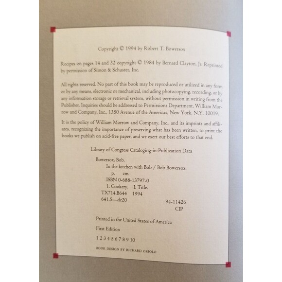 Vintage Cookbook In the Kitchen With Bob QVC FIRST Edition Harcover Dust Jacket - Picture 2 of 4